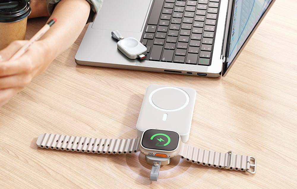 Mcdodo CH-4992, kompaktes USB-C Ladegerät für Apple Watch, weiß