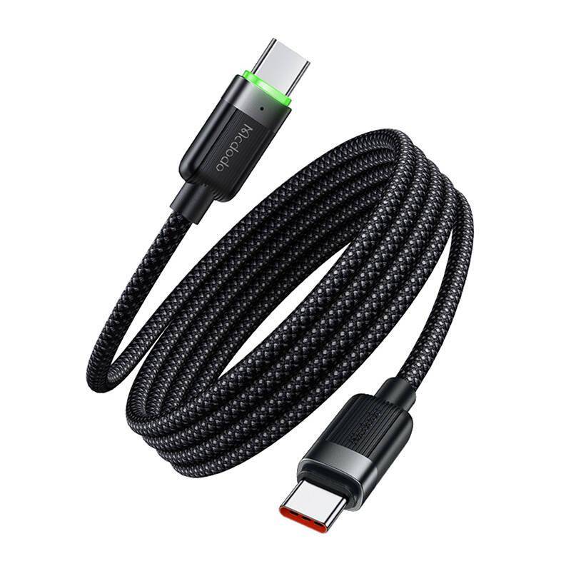 Mcdodo CA-2000, magnetisches USB-C - USB-C Kabel, selbstaufrollend, LED-Anzeige, 60W, 1,20m