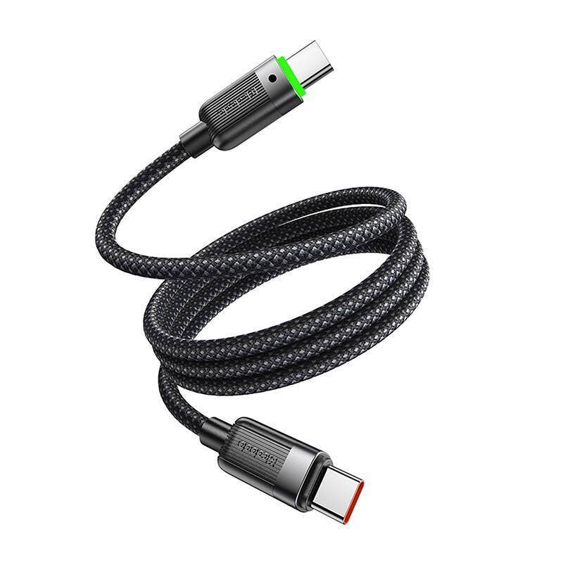 Mcdodo CA-2000, magnetisches USB-C - USB-C Kabel, selbstaufrollend, LED-Anzeige, 60W, 1,20m