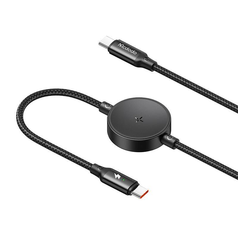 Mcdodo CA-4170, 2-fach Ladekabel für USB-C / Samsung Galaxy Watch, 60W, 1,5m, schwarz