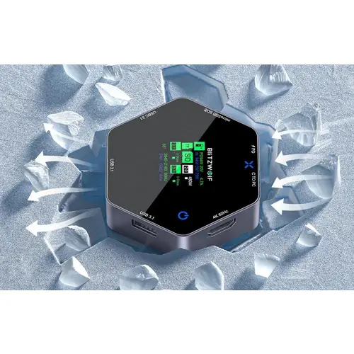 BlitzWolf 8-in-1 Smart Display Docking Station, USB-C zu 2x USB 3.0 + HDMI 4K@60Hz + SD + USB-C PD BlitzWolf 8-in-1 Smart Display Docking Station, USB-C zu 2x USB 3.0 + HDMI 4K@60Hz + SD + USB-C PD