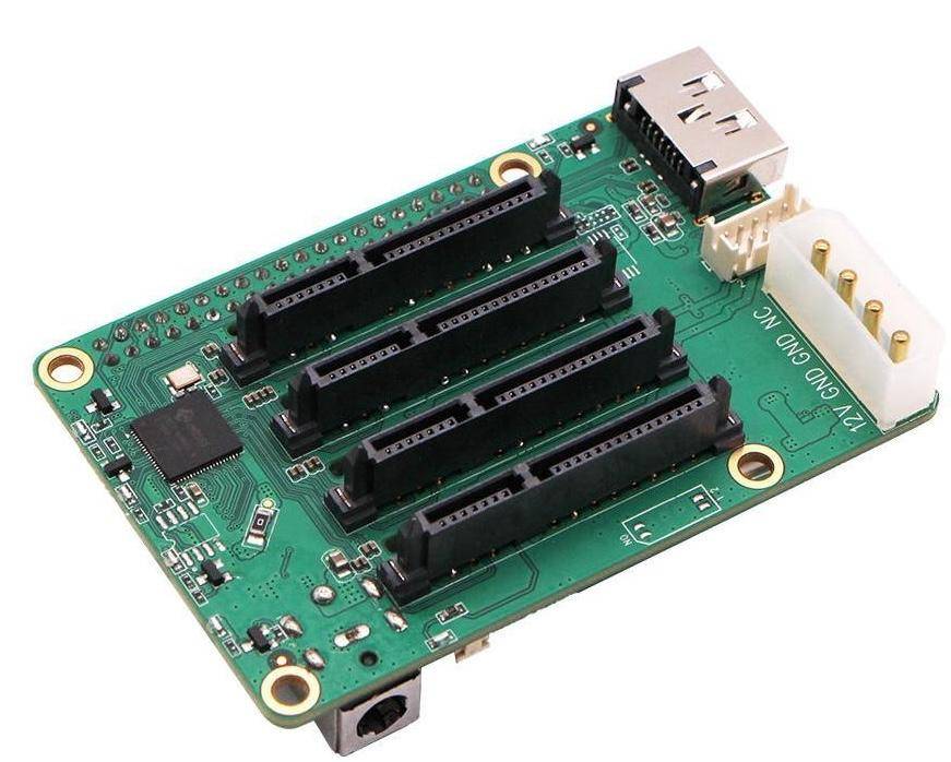 Radxa Penta SATA HAT, 5-fach SATA Erweiterung für Raspberry Pi 5