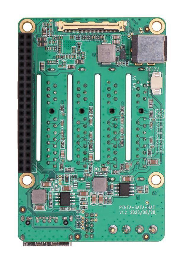 Radxa Penta SATA HAT, 5-fach SATA Erweiterung für Raspberry Pi 5