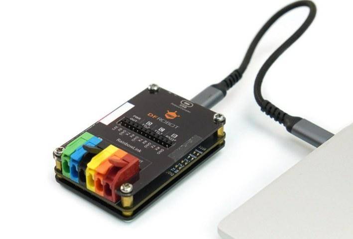 DFRobot RainbowLink 4 Channel USB zu Serial Converter, RS485, RS232, 2x TTL, 12V, 5V, 3.3V Output