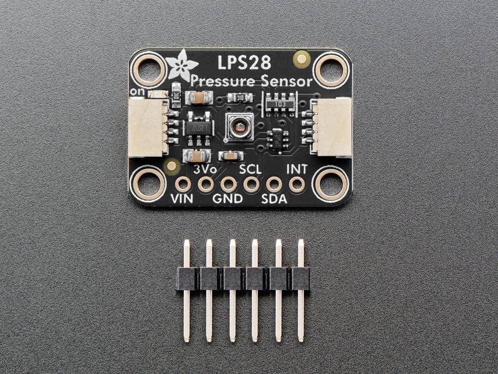 Adafruit LPS28 Absolutdrucksensor, I2C/MIPI I3CSM, 260-4060hPa, +/-0,5hPa, STEMMA QT/Qwiic, 3,3-5V