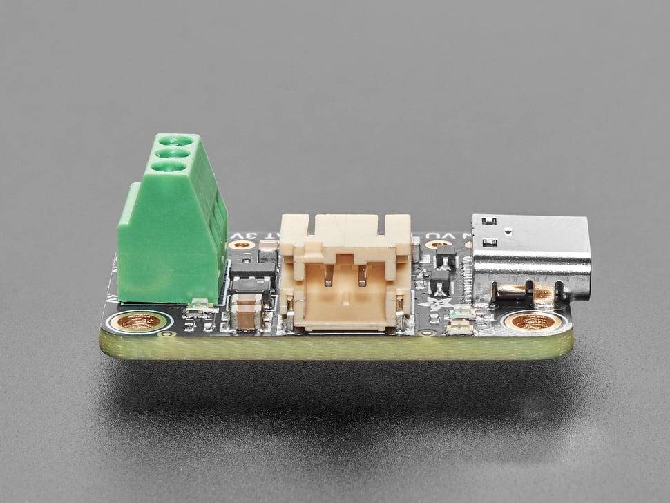 Adafruit bq25185 USB/DC/Solar Ladeplatine, 3.3V Buck Board, 5-18V Eingang, 1A Ladestrom