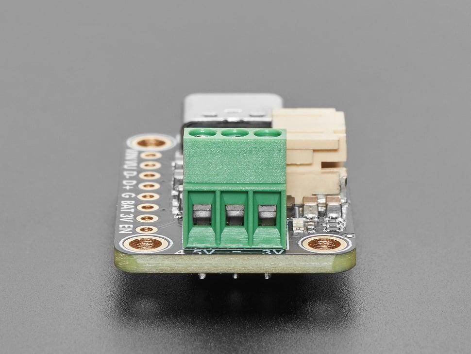 Adafruit bq25185 USB/DC/Solar Ladeplatine, 3.3V Buck Board, 5-18V Eingang, 1A Ladestrom