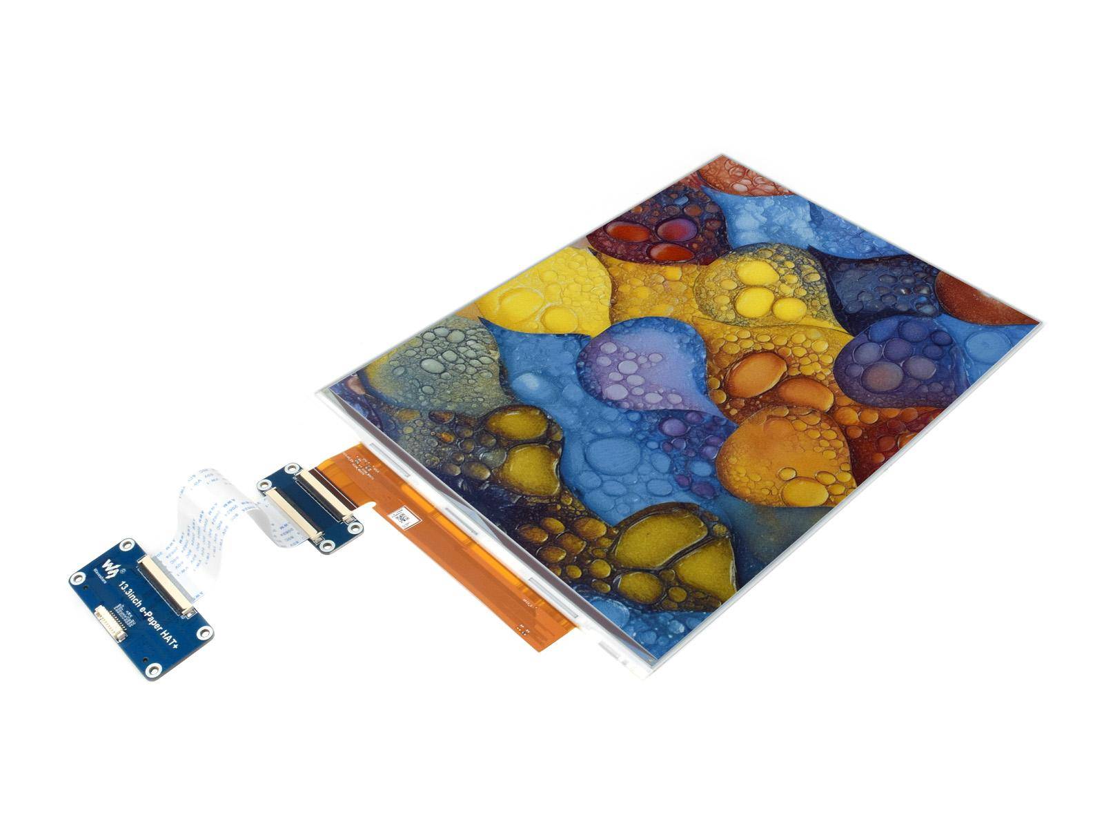 Waveshare E-Ink-Farb-Display HAT+, 13,3 Zoll, 1600x1200, Spectra 6, SPI, mit Treiber-Board, 3,3/5V