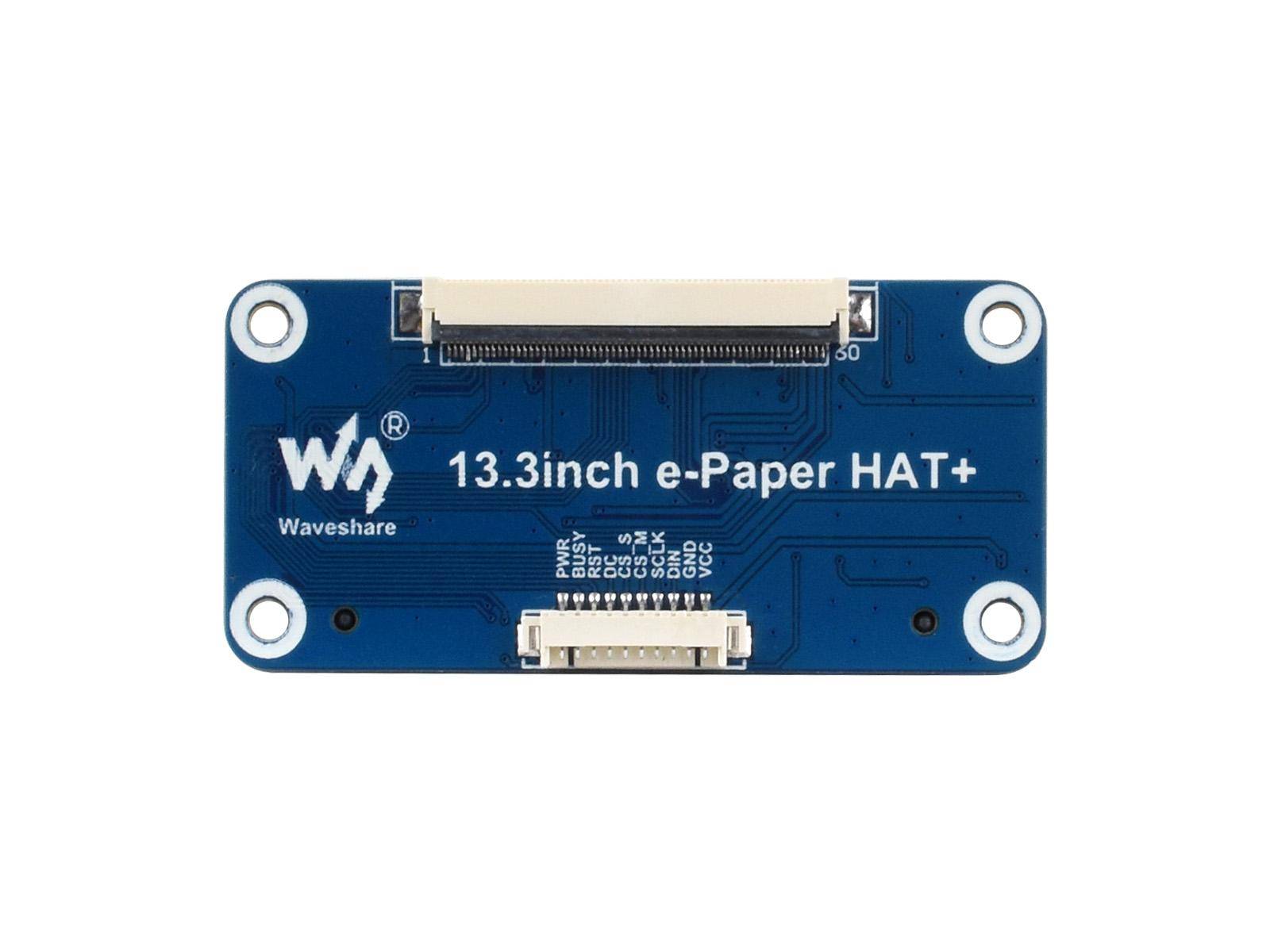 Waveshare E-Ink-Farb-Display HAT+, 13,3 Zoll, 1600x1200, Spectra 6, SPI, mit Treiber-Board, 3,3/5V