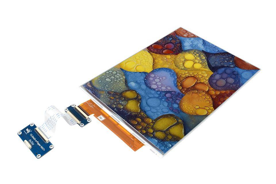 Waveshare E-Ink-Farb-Display, 13,3 Zoll, 1600x1200, Spectra 6, SPI, ohne Treiber-Board, 3,3V