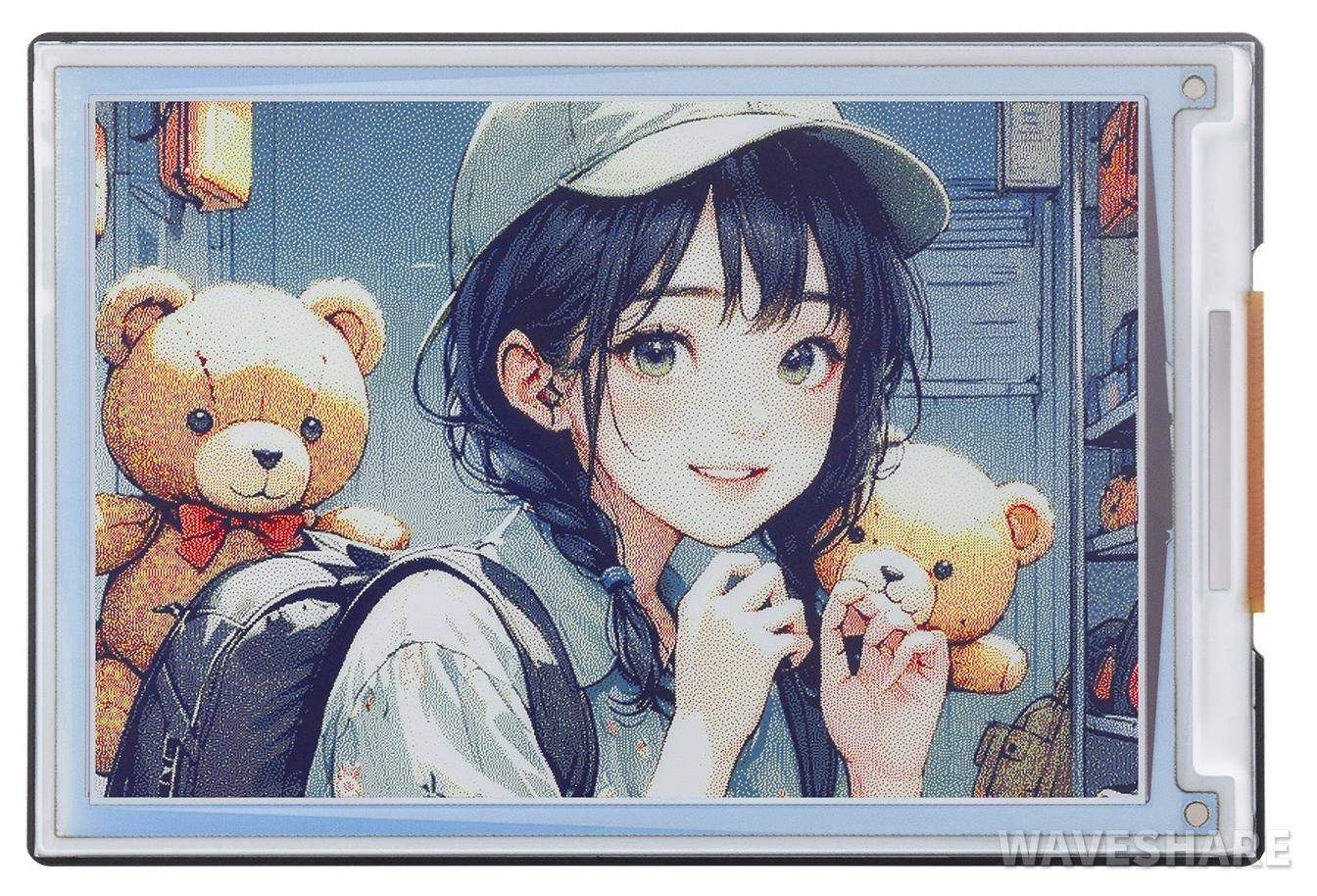 Waveshare E-Ink-Farb-Display, 4 Zoll, 600x400, Spectra 6, SPI, ohne Treiber-Board, 3,3V