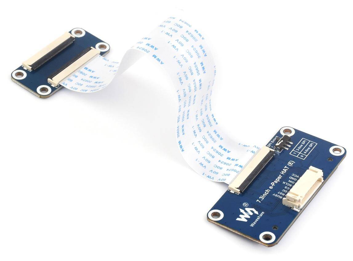 Waveshare E-Ink-Farb-Display mit HAT 7.3 Zoll, 800x480, Spectra 6, SPI, 3,3V