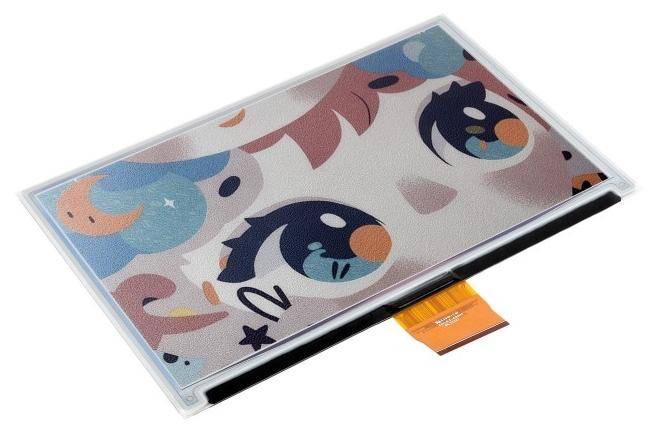 Waveshare E-Ink-Farb-Display ohne HAT, 7.3 Zoll, 800x480, Spectra 6, SPI, 3,3V