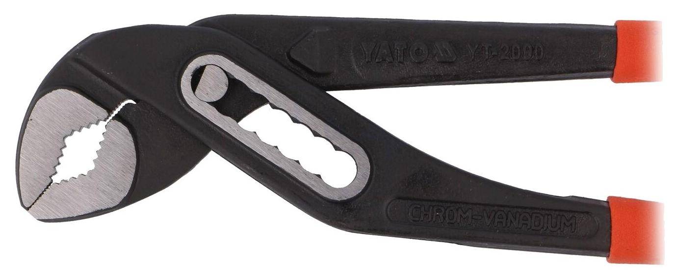 YATO YT-2090, Wasserpumpenzange / Rohrzange, einstellbar, Chrom-Vanadium-Stahl, 250 mm lang