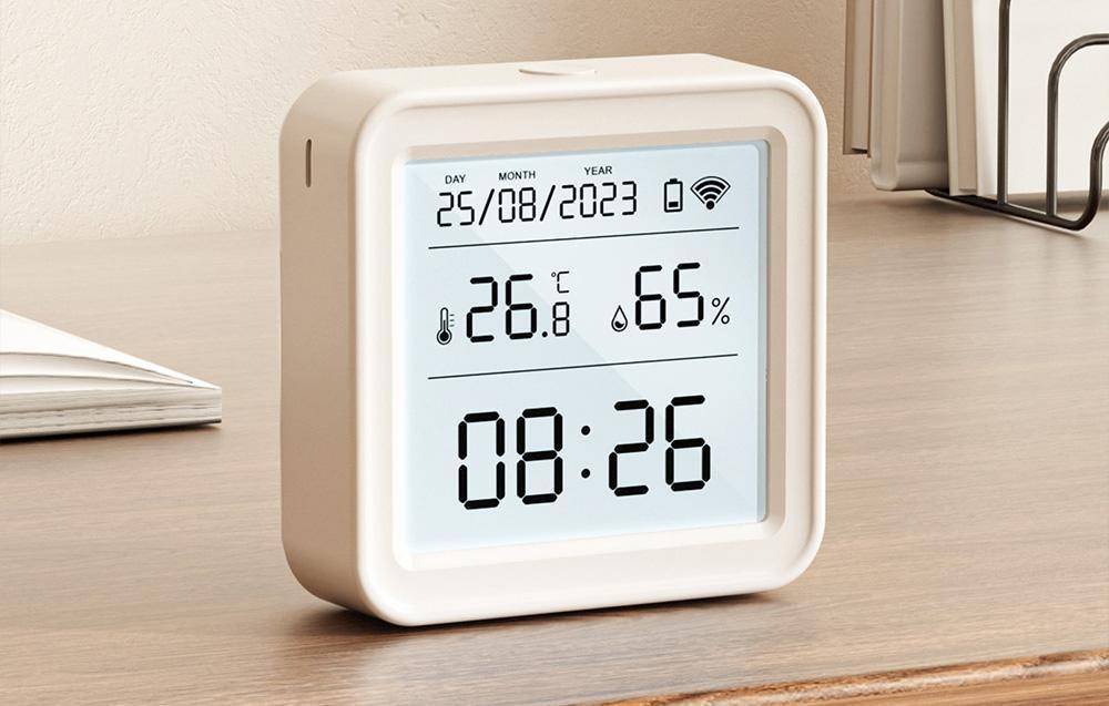 Gosund ST17 Temperature & Humidity Sensor, Temperatur / Luftfeuchte Sensor mit Anzeige, ZigBee