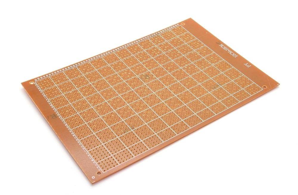 Lochrasterplatine 12x18cm mit einseitiger Kupferauflage