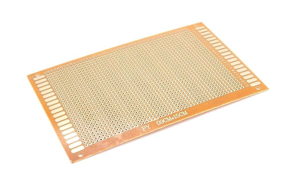 Lochrasterplatine 9x15cm mit einseitiger Kupferauflage