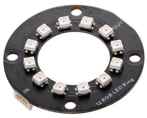 Makeblock mBuild RGB LED-Lichtring-Set, Durchmesser 45 mm, 1x mBuild Kabel 10 cm
