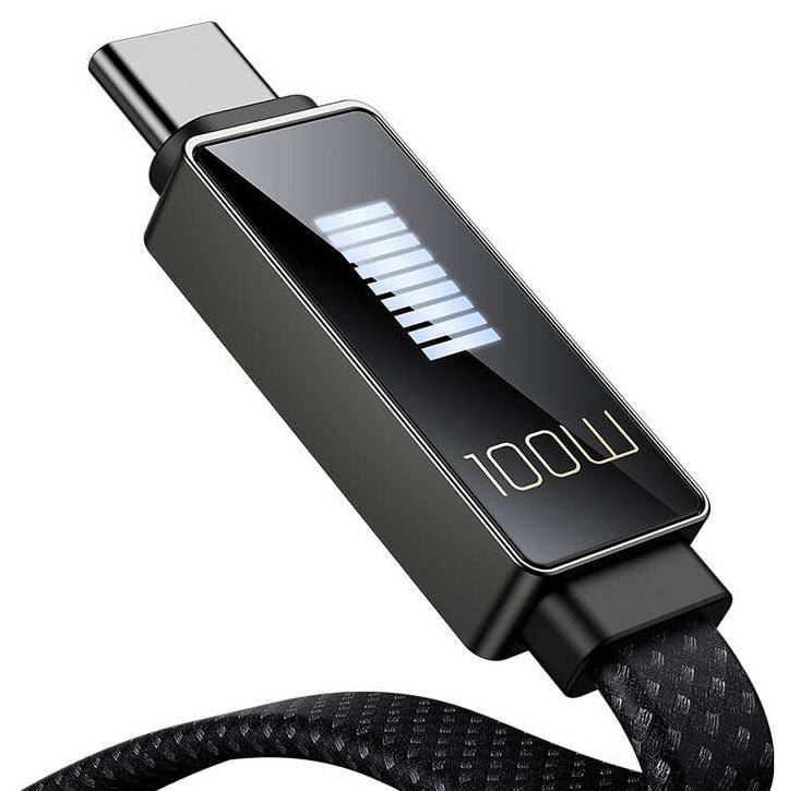 Mcdodo CA-4980 Rythm Cable, USB-A - USB-C Kabel mit LED Ladeanzeige, 100W, 1,2m, schwarz