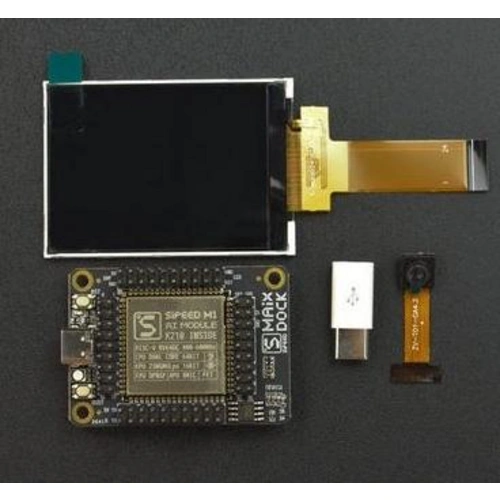 Sipeed M1 Dock KI Dev KIT, K210, Dual Core, RISC-V, 400 Mhz, ESP8285, UART, I2C, I2S, 1,8-3,3V Sipeed M1 Dock KI Dev KIT, K210, Dual Core, RISC-V, 400 Mhz, ESP8285, UART, I2C, I2S, 1,8-3,3V