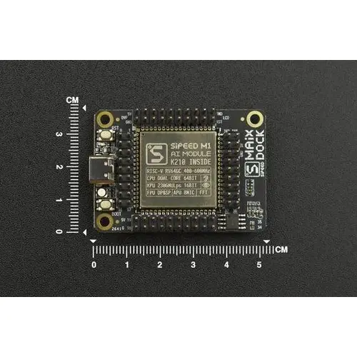 Sipeed M1 Dock KI Dev KIT, K210, Dual Core, RISC-V, 400 Mhz, ESP8285, UART, I2C, I2S, 1,8-3,3V Sipeed M1 Dock KI Dev KIT, K210, Dual Core, RISC-V, 400 Mhz, ESP8285, UART, I2C, I2S, 1,8-3,3V