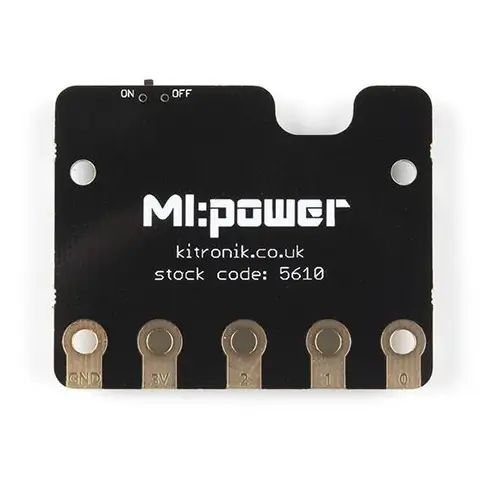 Kitronik MI:power Board V2 für BBC micro:bit, integrierter Summer, On-/Off-Schalter, CR2032, tragbar Kitronik MI:power Board V2 für BBC micro:bit, integrierter Summer, On-/Off-Schalter, CR2032, tragbar
