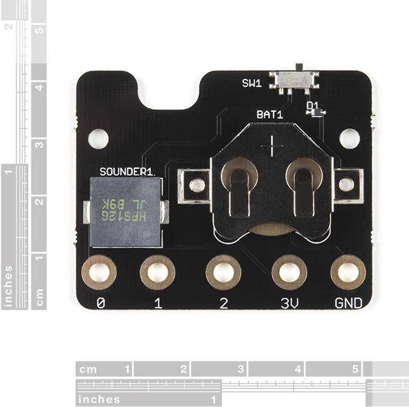 Kitronik MI:power Board V2 für BBC micro:bit, integrierter Summer, On-/Off-Schalter, CR2032, tragbar
