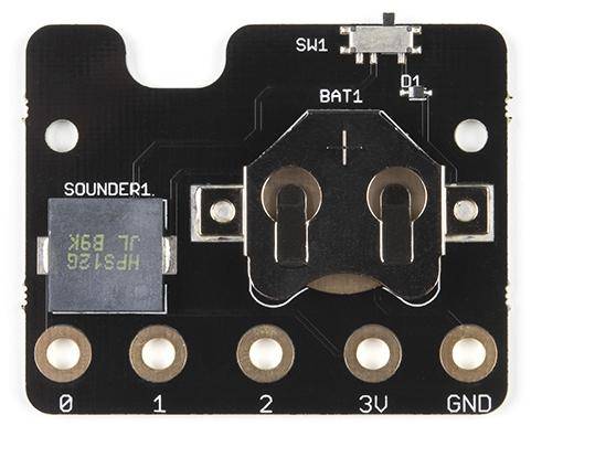 Kitronik MI:power Board V2 für BBC micro:bit, integrierter Summer, On-/Off-Schalter, CR2032, tragbar