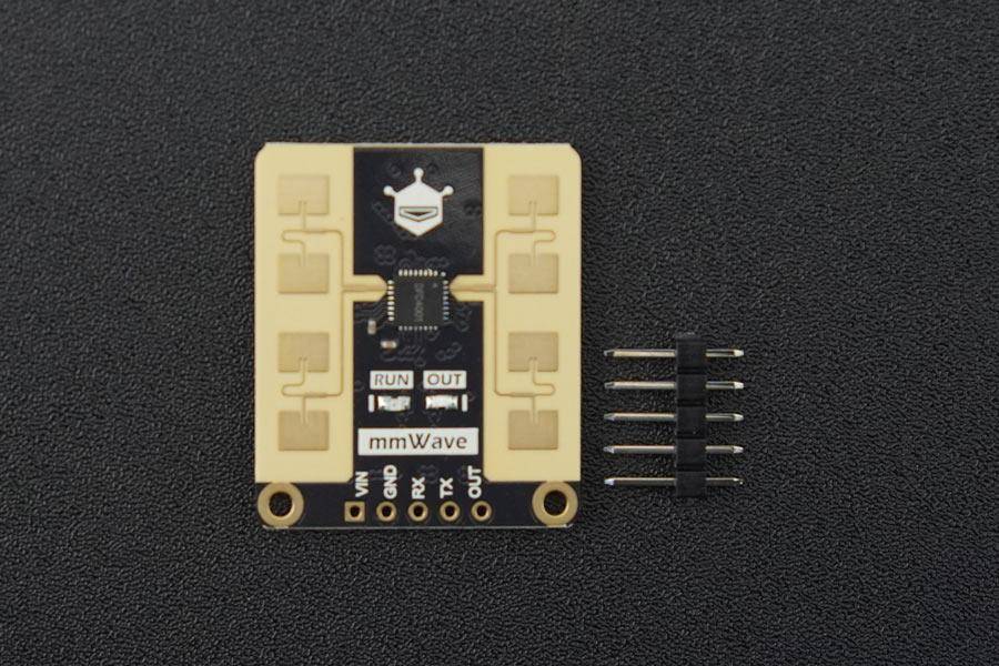 DFRobot mmWave-C4001, 24GHz Präsenz- und Bewegungserkennungs-Sensor, 3.3/5V, 25m Reichweite, FMCW