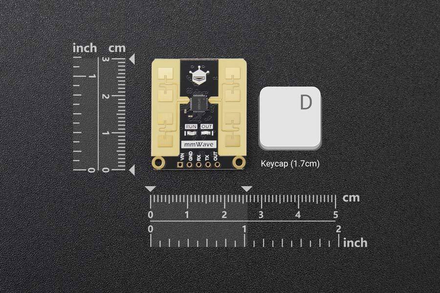 DFRobot mmWave-C4001, 24GHz Präsenz- und Bewegungserkennungs-Sensor, 3.3/5V, 25m Reichweite, FMCW