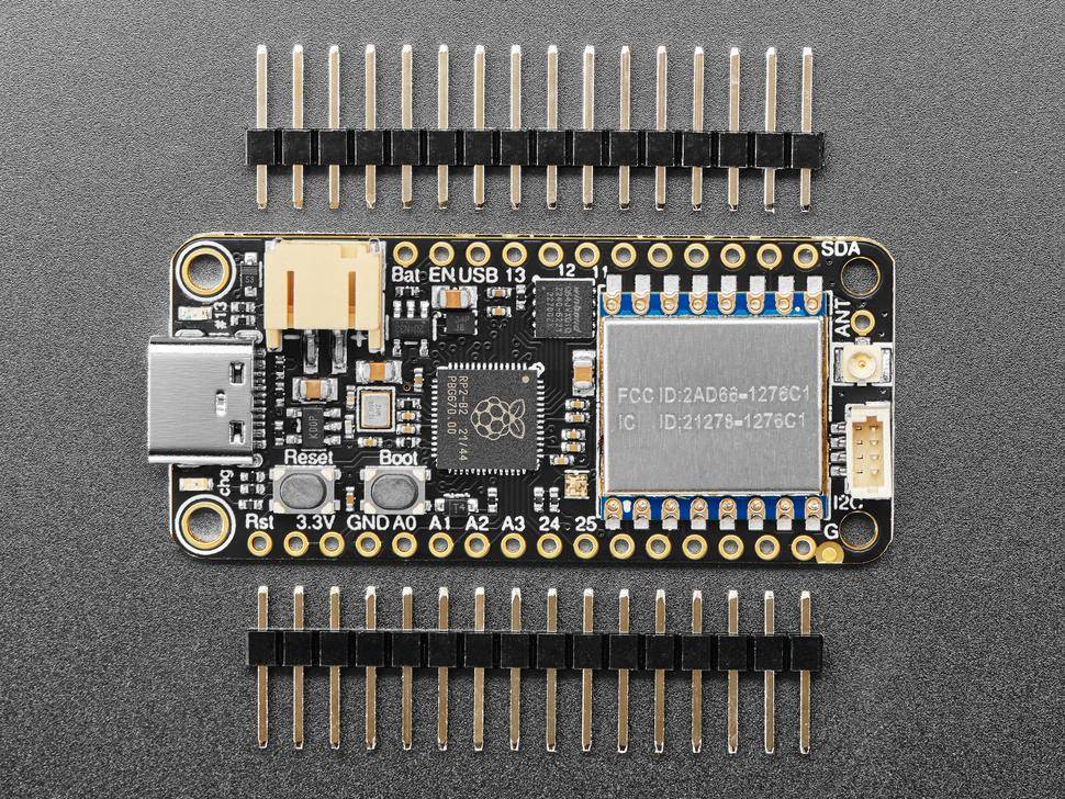 Adafruit, Feather RP2040 RF95 LoRa, Mikrocontroller, 900MHz, 264KB RAM, USB-C, LiPoly-Ladefunktion