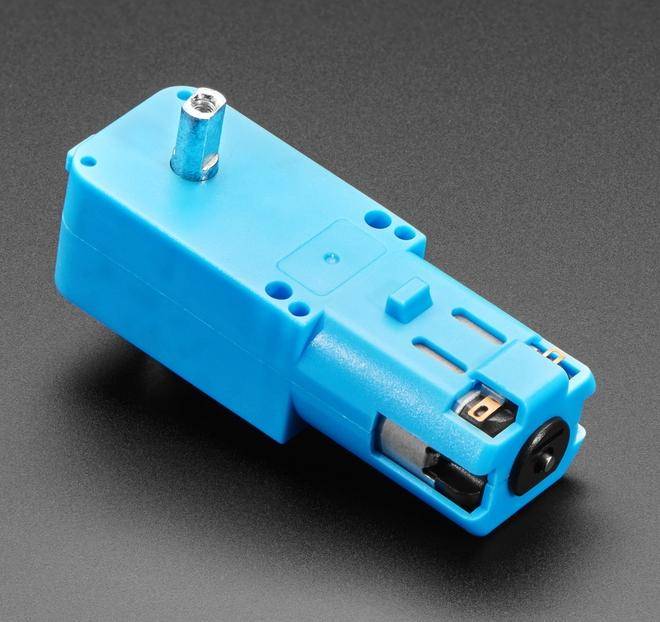 Adafruit TT Motor, Bi-Metall Getriebe, 1:90, Doppelseitige Achse, 120 RPM, 3-6VDC Betrieb
