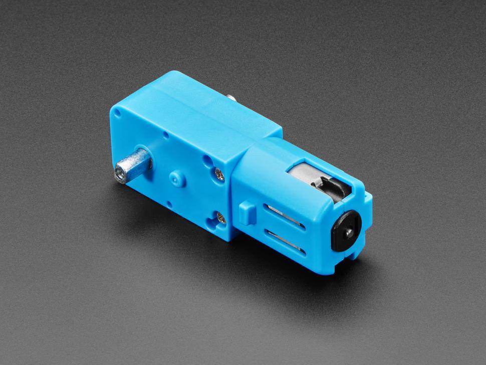 Adafruit TT Motor, Bi-Metall Getriebe, 1:90, Doppelseitige Achse, 120 RPM, 3-6VDC Betrieb