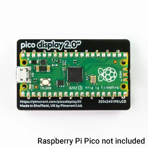 Pimoroni Pico Display Pack 2.0, 320x240 IPS LCD, 4 Tasten, RGB LED, kompatibel mit Pico/Pico W Pimoroni Pico Display Pack 2.0, 320x240 IPS LCD, 4 Tasten, RGB LED, kompatibel mit Pico/Pico W