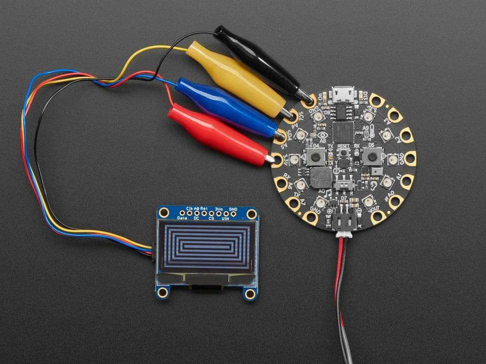 Adafruit JST SH 4-Pin Kabel, Krokodilklemmen, 150mm, STEMMA QT/Qwiic, I2C Adapter, 3,3-5V