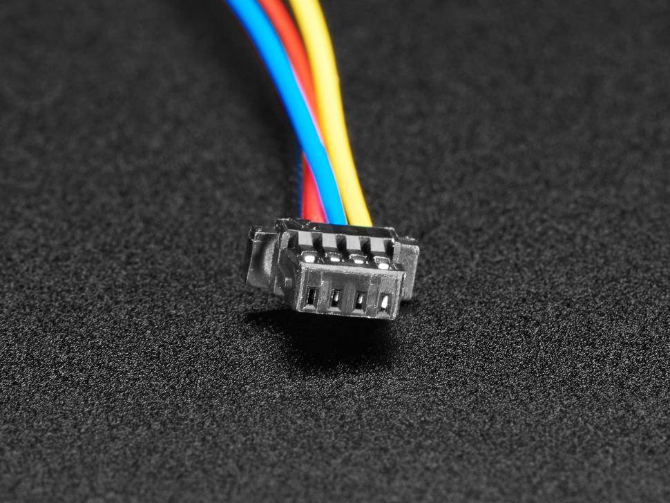 Adafruit JST SH 4-Pin Kabel, Krokodilklemmen, 150mm, STEMMA QT/Qwiic, I2C Adapter, 3,3-5V