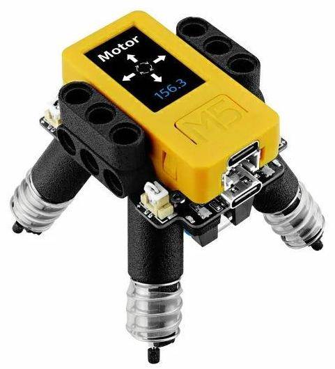 M5Stack BugC2 mit M5StickC PLUS2, programmierbare Roboterbasis, L9110S Motoren, 700mAh Akku, RGB LED