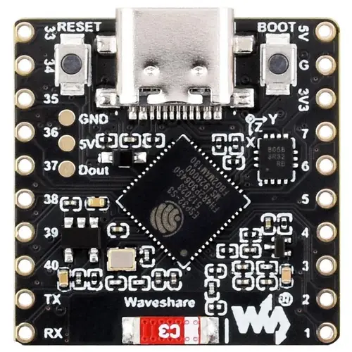 Waveshare ESP32-S3 Matrix Entwicklungsboard, Wi-Fi / Bluetooth 5 LE, 8×8 Matrix, 512KB SRAM, USB-C Waveshare ESP32-S3 Matrix Entwicklungsboard, Wi-Fi / Bluetooth 5 LE, 8×8 Matrix, 512KB SRAM, USB-C
