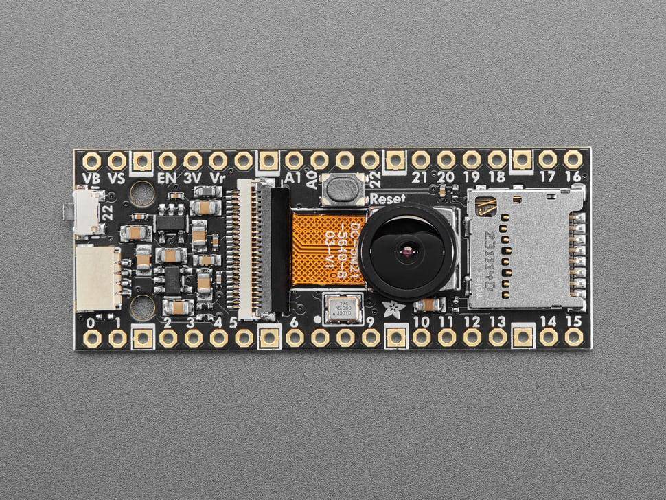 Adafruit PiCowbell OV5640 Kamera, 5MP, RP2040, I2C, PIO, 120 Grad Linse, Weitwinkel