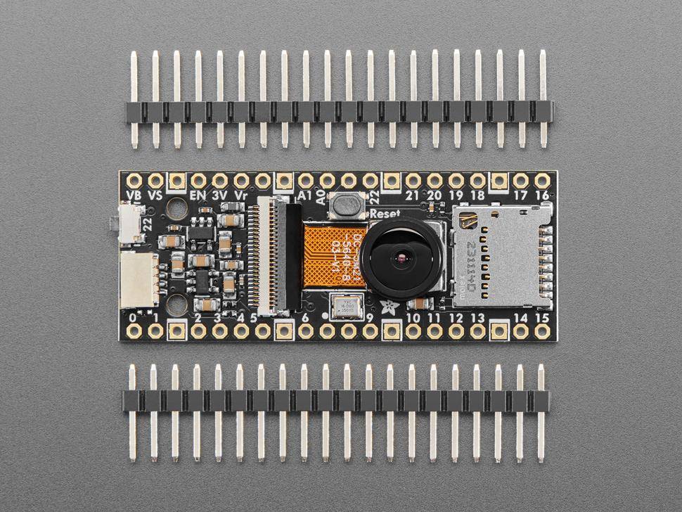 Adafruit PiCowbell OV5640 Kamera, 5MP, RP2040, I2C, PIO, 120 Grad Linse, Weitwinkel