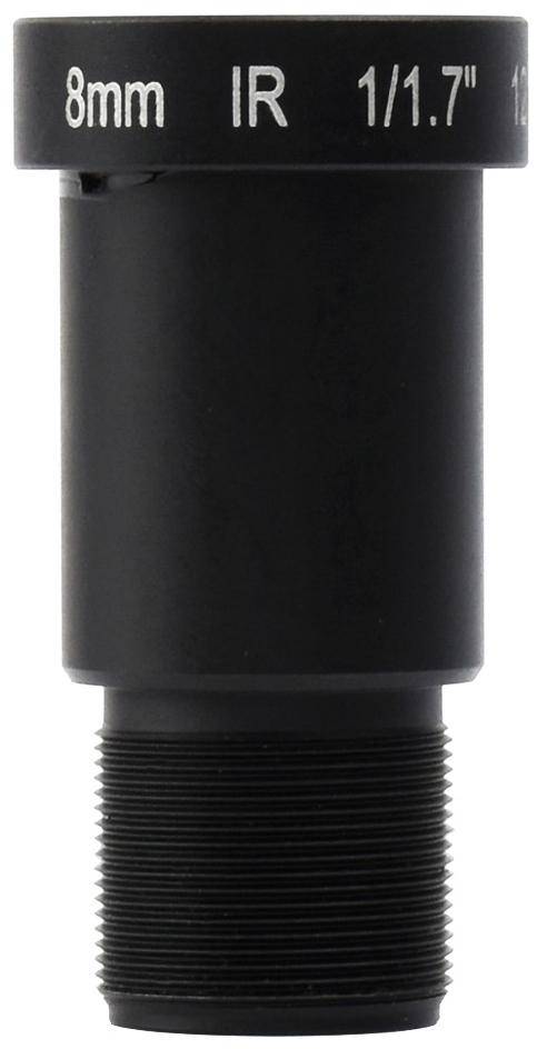 Waveshare WS0698012 Objektiv, 8mm, 12MP, Blende F1.8, für Raspberry Pi HQ Kamera M12, 69.5° FOV