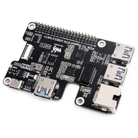 Waveshare PCIe zu Gigabit Ethernet und USB 3.2 Gen1 HAT, 3x USB 3.2, Plug&Play, für Raspberry Pi 5 Waveshare PCIe zu Gigabit Ethernet und USB 3.2 Gen1 HAT, 3x USB 3.2, Plug&Play, für Raspberry Pi 5