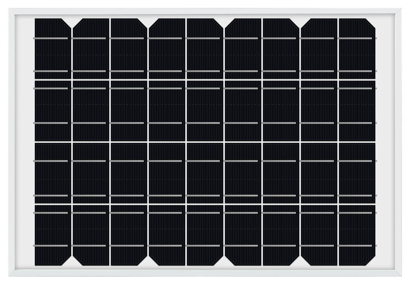 Waveshare Polysilizium Solarpanel 18V 10W, 36 Zellen, 340x232x17 mm, >20 Umwandlungseffizienz, IP67