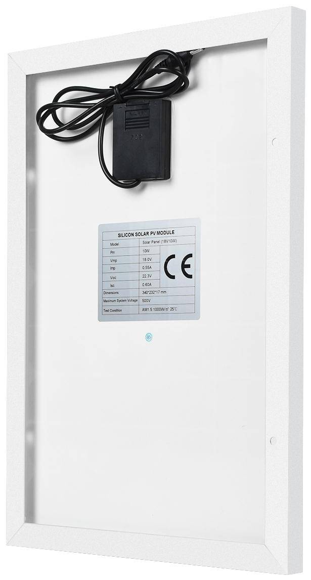 Waveshare Polysilizium Solarpanel 18V 10W, 36 Zellen, 340x232x17 mm, >20 Umwandlungseffizienz, IP67