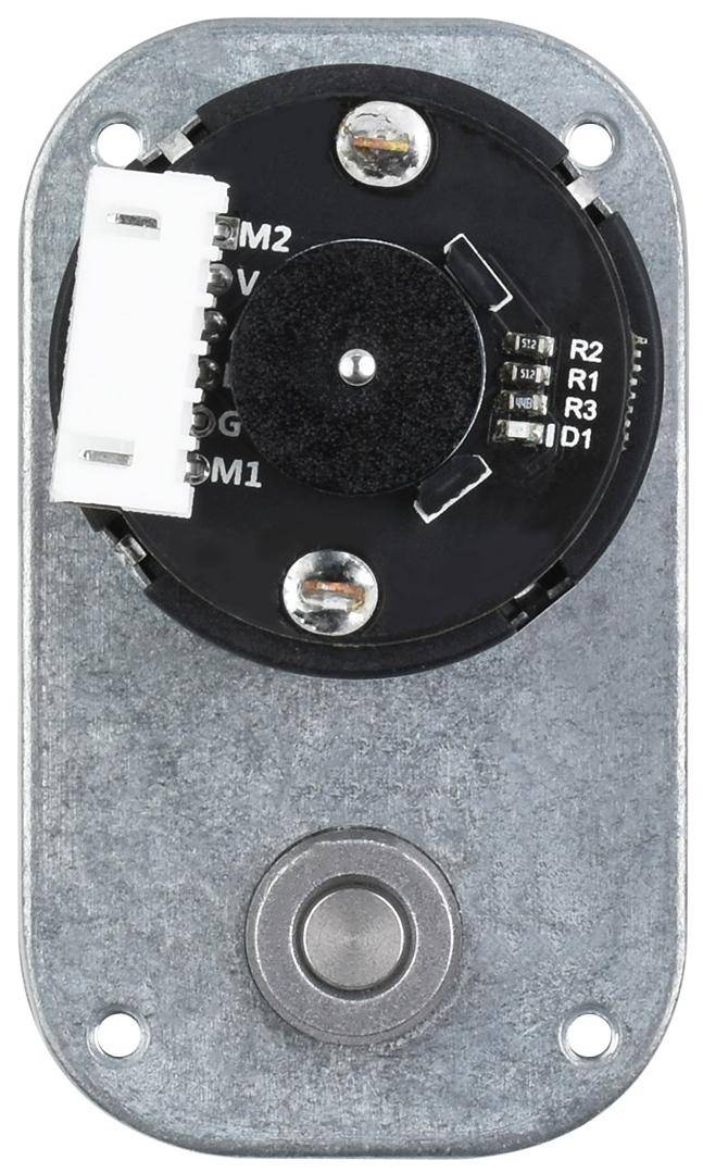 Waveshare L-förmiger Permanentmagnet-DC-Getriebemotor, magnetischer Hall-Encoder, 240 U/min, 12V