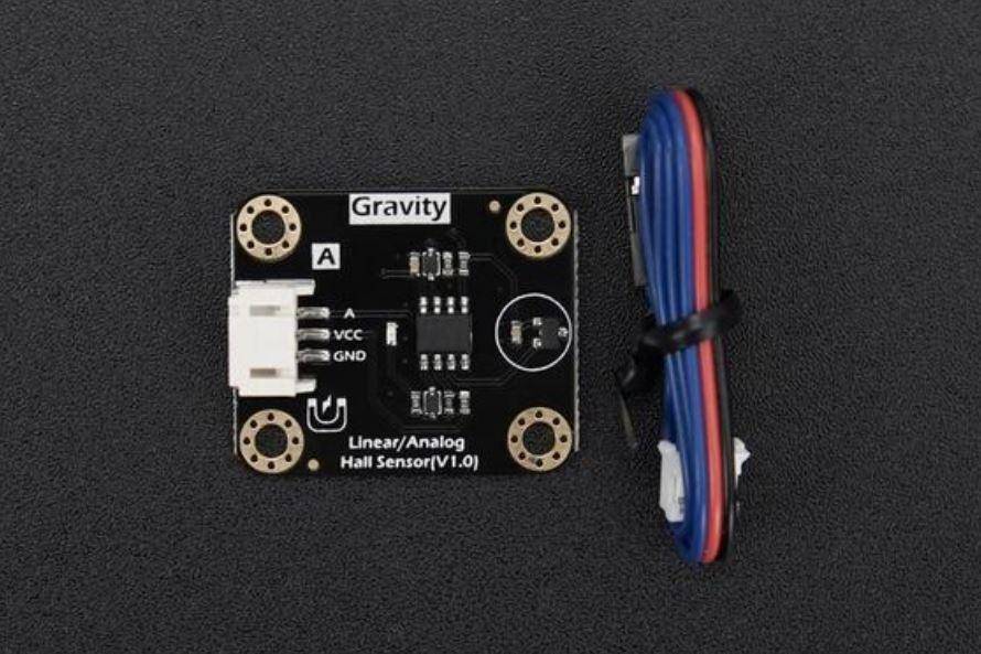 DFRobot Gravity Linear Analog Hall-Sensor, +-1200 GS, bipolare Erkennung, PH2.0-3P, 3.3-5V