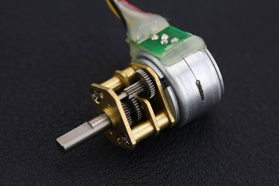 DFRobot Micro Metal Geared Stepper Motor, 100:1 Getriebe, 18° Schrittwinkel, 0.6kgcm Drehmoment, 12V