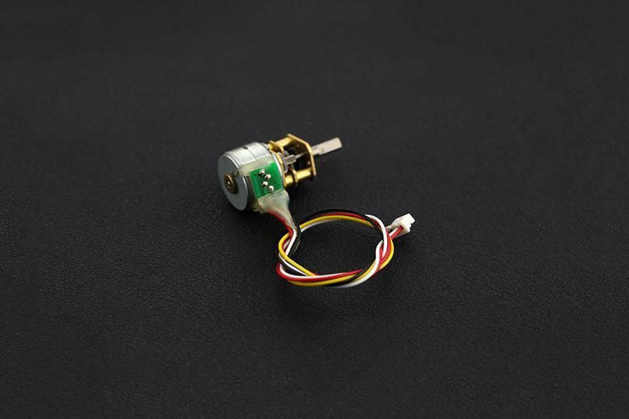 DFRobot Micro Metal Geared Stepper Motor, 100:1 Getriebe, 18° Schrittwinkel, 0.6kgcm Drehmoment, 12V