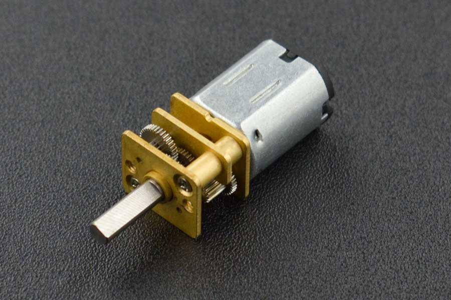 DFRobot Micro Metal Gearmotor 30:1, 700RPM, 1.2kgcm Drehmoment, 55mA Leerlaufstrom, 6V