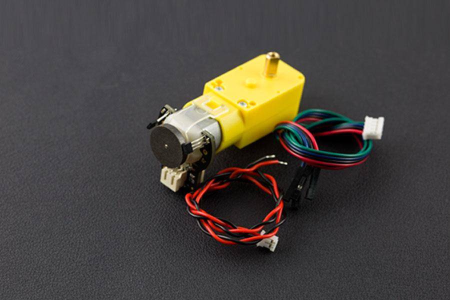 DFRobot TT Motor mit Encoder, 160RPM, 120:1 Übersetzung, 0.8kgcm Drehmoment, 0.17A Leerlaufstrom, 6V
